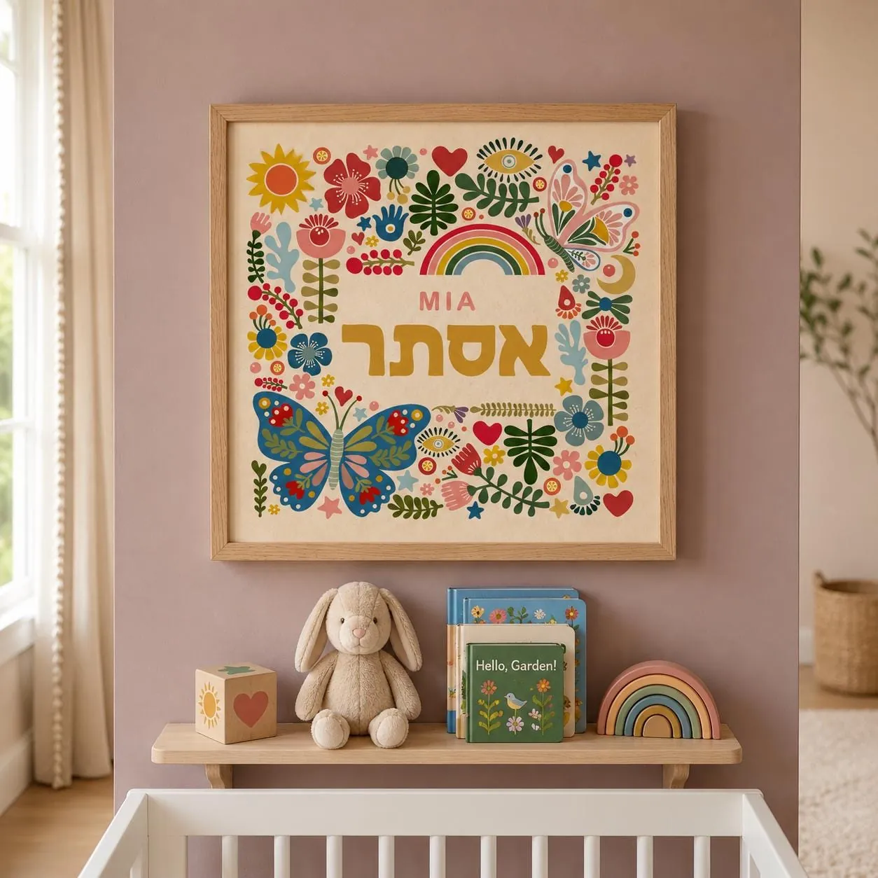 הדפס ״שם טוב״ - פרח חי