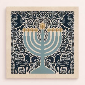 הדפס אמנות - חנוכיית אורי