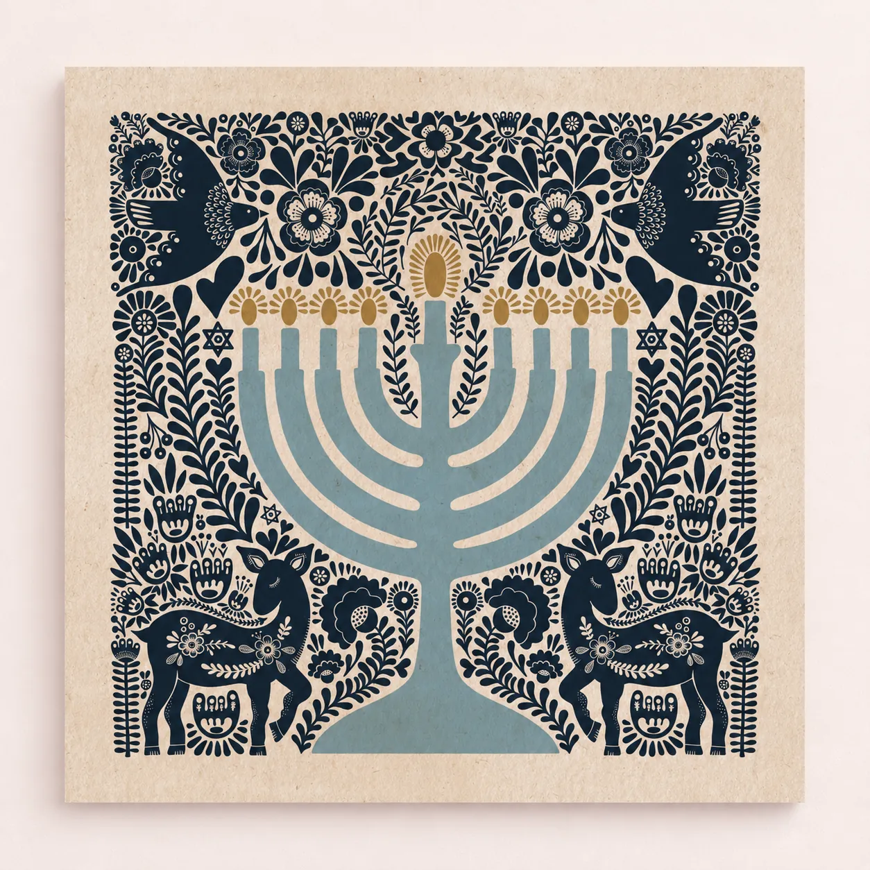 הדפס אמנות - חנוכיית אורי